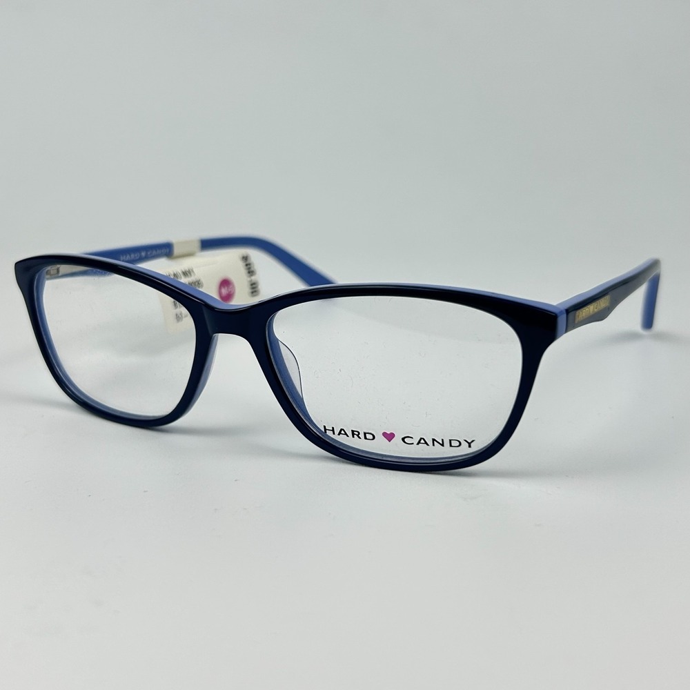 Hard Candy HC40 Women's Eyeglasses Frame Blue Plastic Full Rim 53-16-135 mm